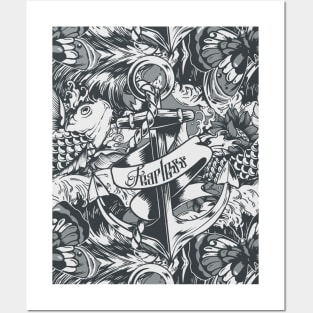 Fearless (Tattoo Pattern) Posters and Art